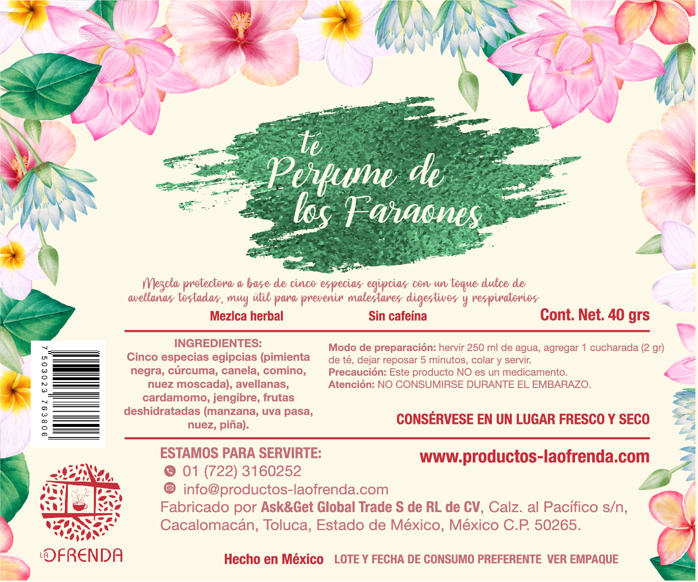 Té Perfume de Los Faraones